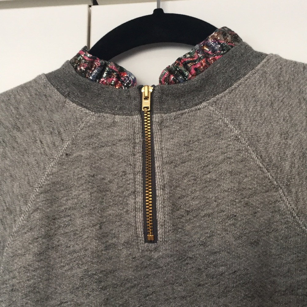 J.Crew Metallic Ruffle Sweatshirt - Picture 3 of 4